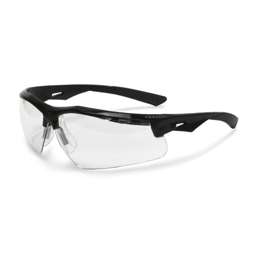 Thraxus™ Safety Eyewear - Black Frame - Clear IQ Anti-Fog Lens