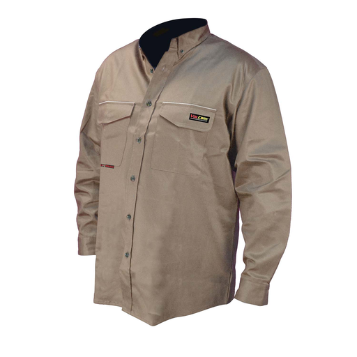 FRS-001 VolCore® Long Sleeve Button Down FR Shirt - Khaki - Size L