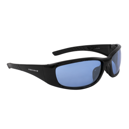 Radians VIL1-70 Villume Indoor Farming Glasses - Black Frame, HPS Grow Blue Lens, 99.9% UV Protection