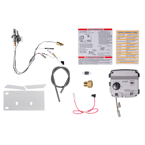 Gas Control Kit: ICON System®, Natural Gas, 2" Cavity (Resideo), 160°F (71°C) Max Set Point