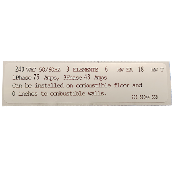 Conversion Kit: Commercial Electric, ElectriFLEX HD™ (Heavy Duty) - 240 Volts, 18KW (Quantity: 3 Elements, 3 Gaskets)