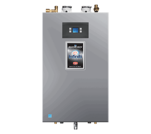 ENERGY STAR Certified Bradford White Ultra Low NOx Infiniti ® L-Series Tankless Gas (Natural, Field Convertible to LP) Indoor Condensing Residential Water Heater. 15-Year Limited Residential Heat Exchanger Warranty, 199,000 BTU/Hr., with Integrated Recirc