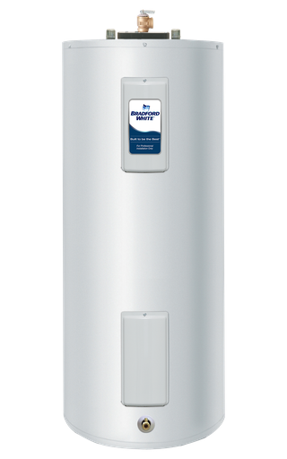Bradford White ElectriFLEX LD® (Light-Duty) 50 Gallon Commercial Electric Water Heater. 3-Year Tank Warranty, 4.5 kW, 208 Volts, Three Phase. The Bradford White ElectriFLEX® Series offers Field Convertibility for kW, Voltage, and Phase.