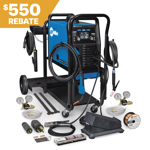 Multimatic® 220 AC/DC w/ Dual Cylinder Welding Cart