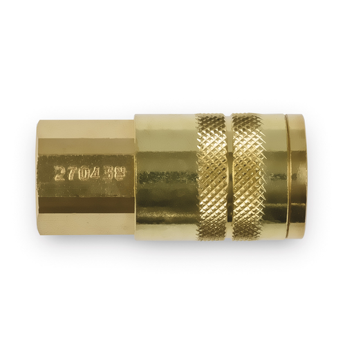 HOSE SCKT,1/4" FPT,1/4" BDY,BRS,