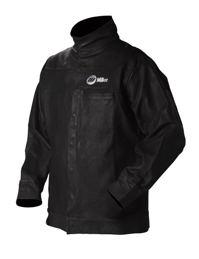 JACKET WELD LTHR LRG