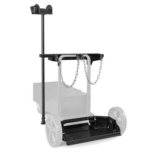 Miller Electric 301481 EZ-Latch Dual Cylinder Rack with Elevated Gun and Cable Rack, 2 Wheels