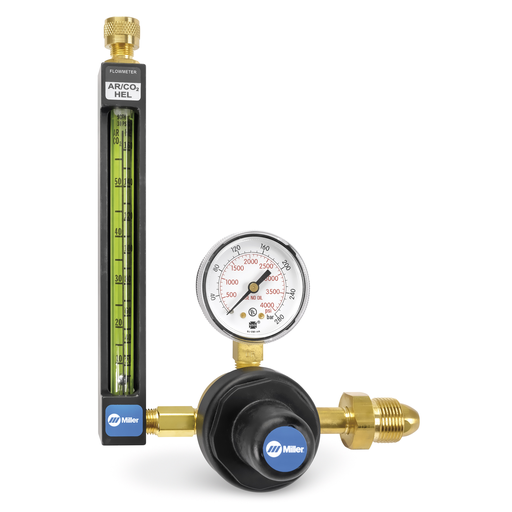 Argon/CO2/Helium flowmeter regulator, 30 PSIG