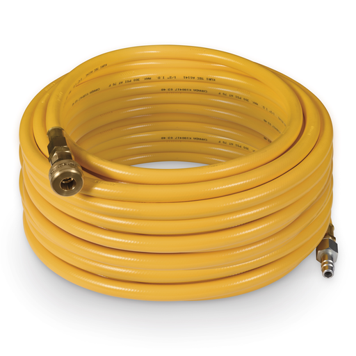 Straight Air Hose, 100', 1/2" Industrial Interchange, BreatheAir Inlet