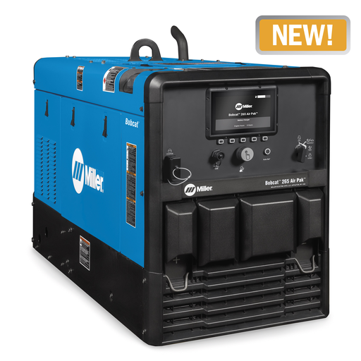 Miller Electric 907876 Bobcat 265 Air Pak with Battery Charge, 300 Amp Crank Assist, 11 Gallon Fuel Tank
