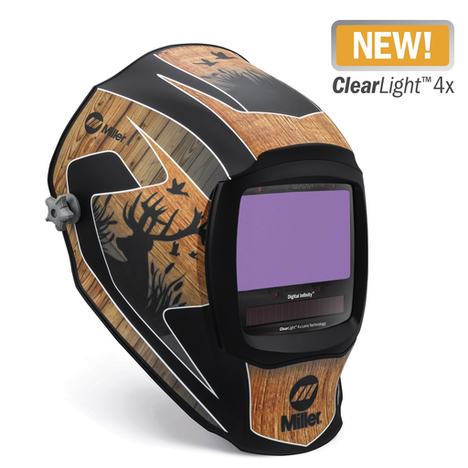 Miller Electric 296783 Digital Infinity Helmet, Outdoorsman, 13.4 Inch Viewing Area, 4 Arc Sensors