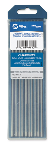 Weldcraft™ 2% Lanthanated Tungsten, 1/16 in. x 7 in. (1.6 mm x 175 mm)