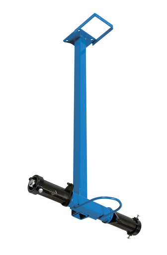 Single /Dual spool carrier for 6 ft. pipe post on Swingarc