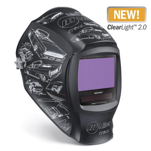 Miller Electric 292933 Digital Infinity™ '22 Kindig-it Welding Helmet with High-Definition Optics