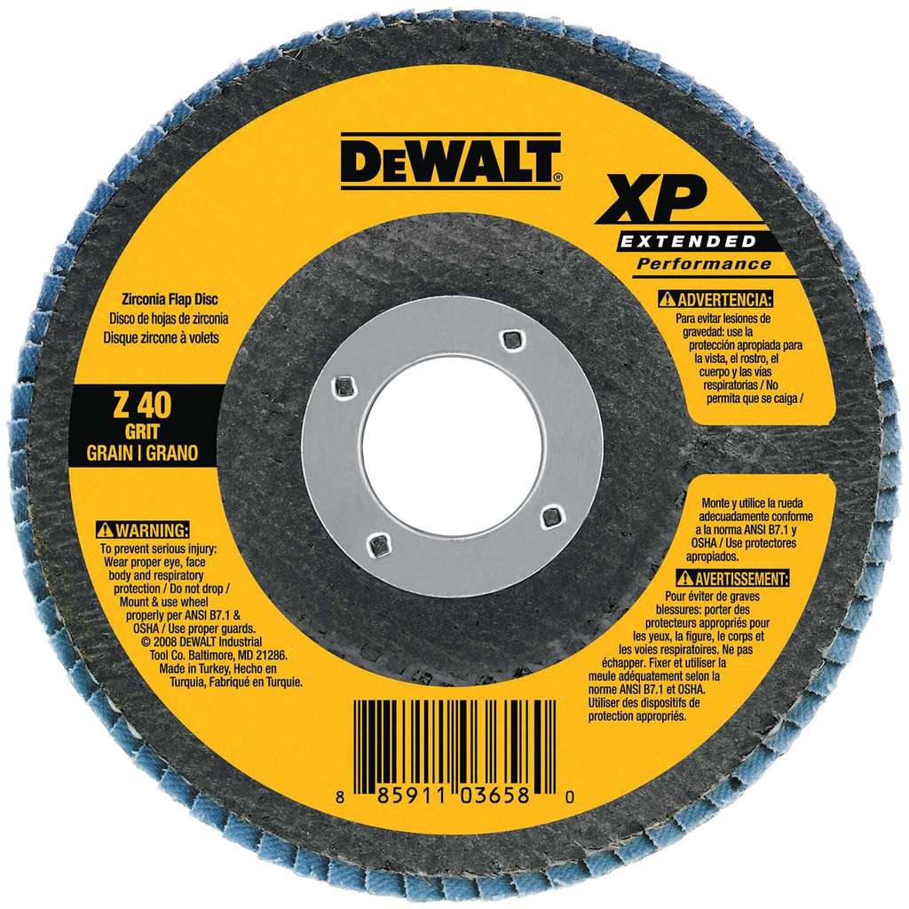 Product image for DEWALT DW8266 7 x 7/8 Inch 40 Grit Xp Flap Disc