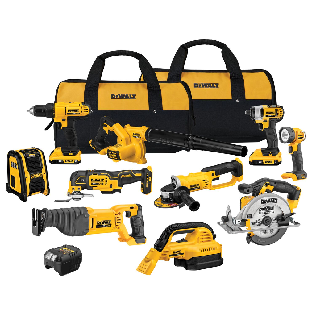 Product image for DeWalt DCK1020D2 20V MAX™ 10-Tool Combo Kit