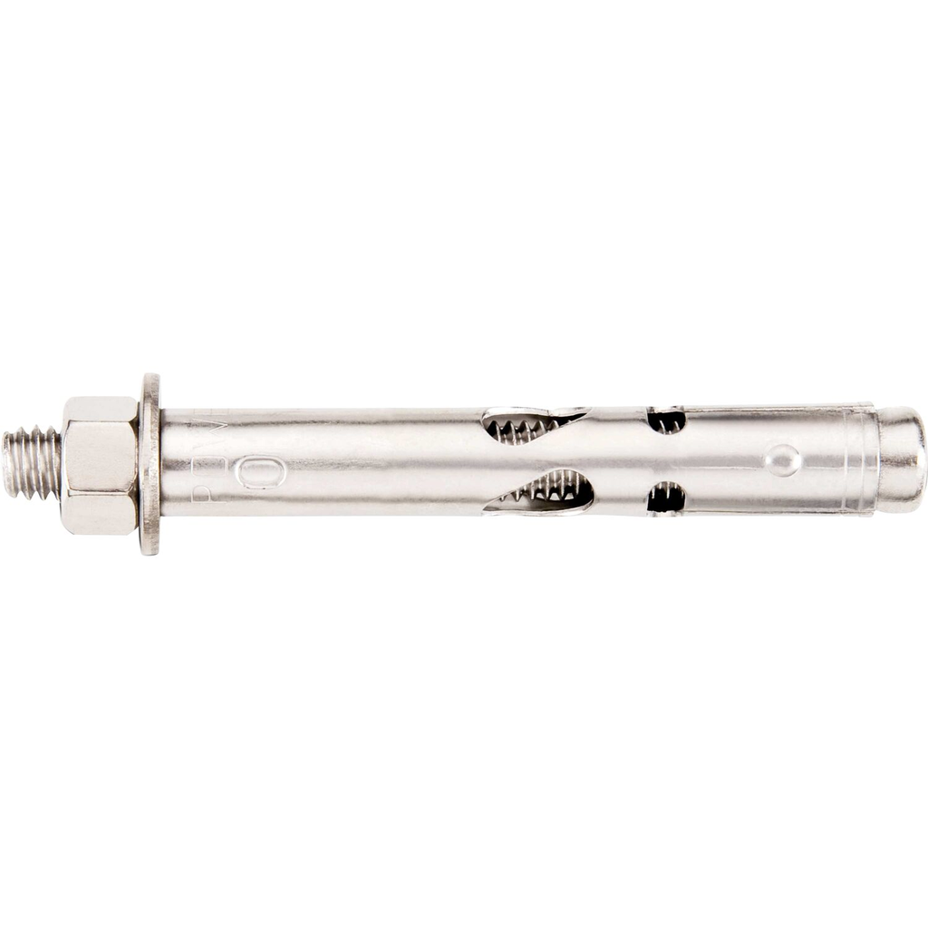 Product image for DeWalt / Powers 06157S Hex Nut Lok-Bolt AS® Stainless Steel Sleeve Anchor, 1/2" x 3" (25/Box)