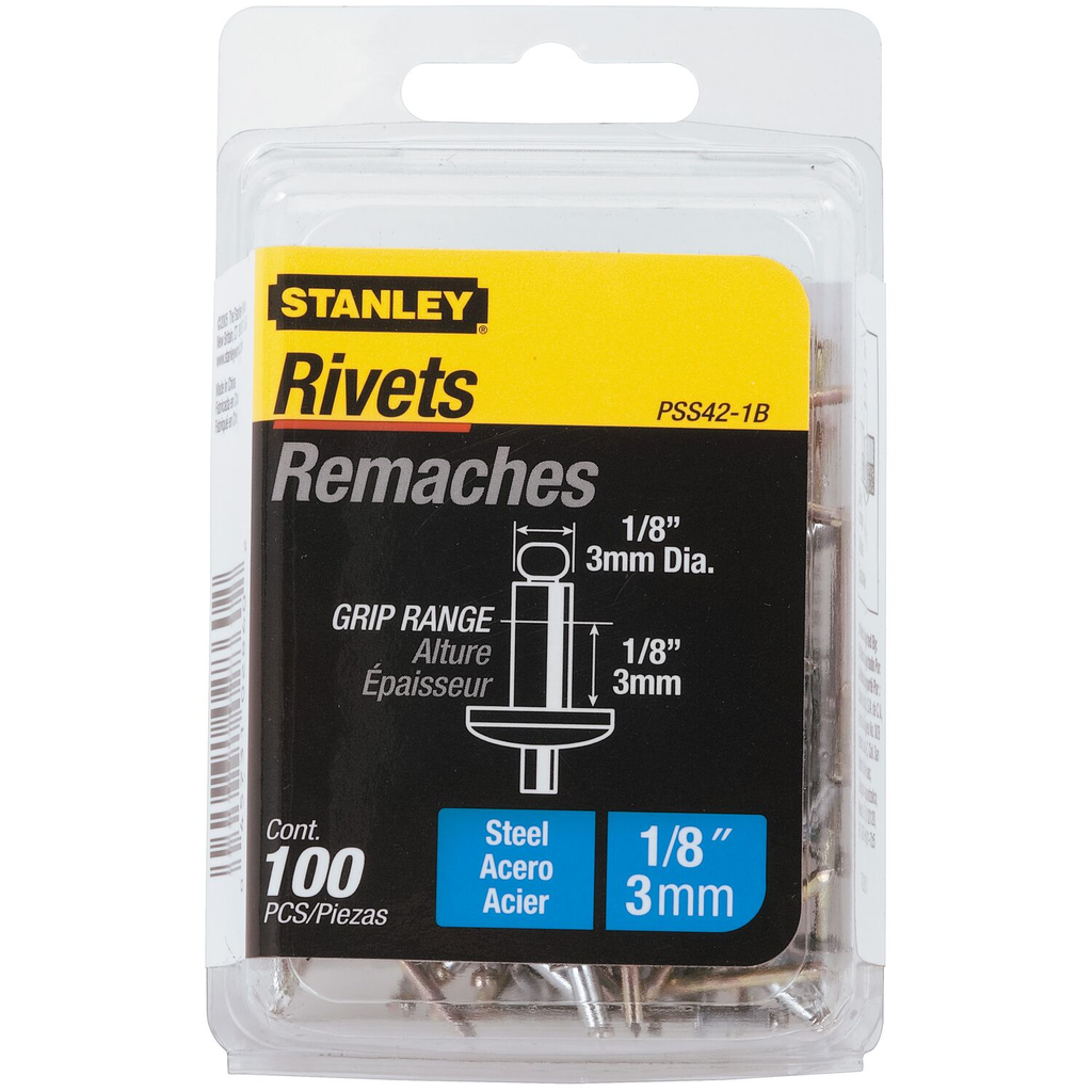 Product image for Stanley PSS42-1B Rivt 1/8X1/8 St