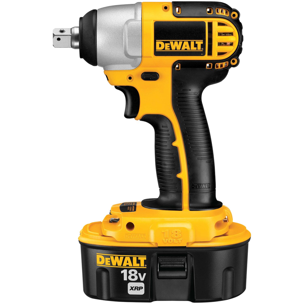 Product image for DEWALT DC820KA 18 Volt 0 - 2400 RPM XRP Battery 1740 IPP Torque Cordless Impact Wrench Kit
