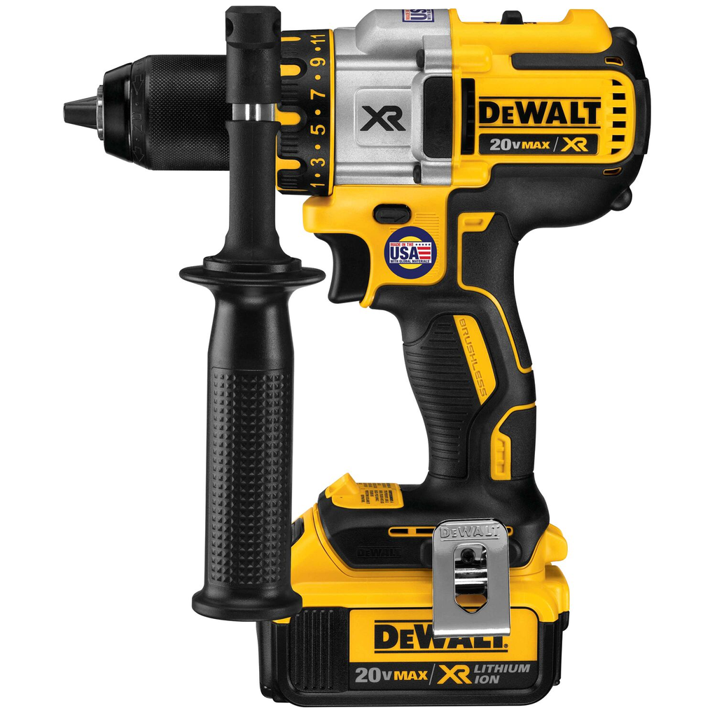 Product image for DEWALT DCD990M2 20 Volt Max* Xr Lithium-Ion Brushless Premium 3-Speed Drill/Driver Kit