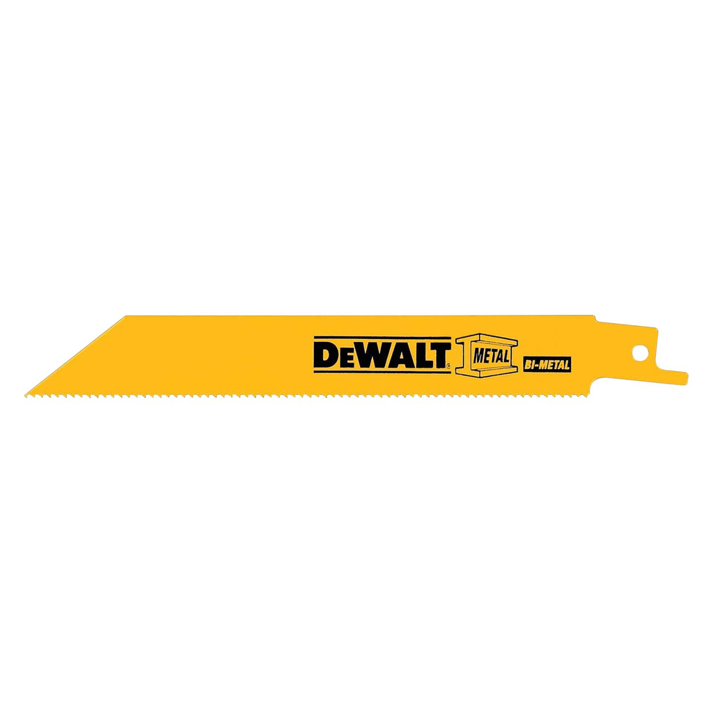 Product image for DeWalt DW4822B25 12" 18 TPI Straight Back Bi-Metal Reciprocating Blade (25 pack)
