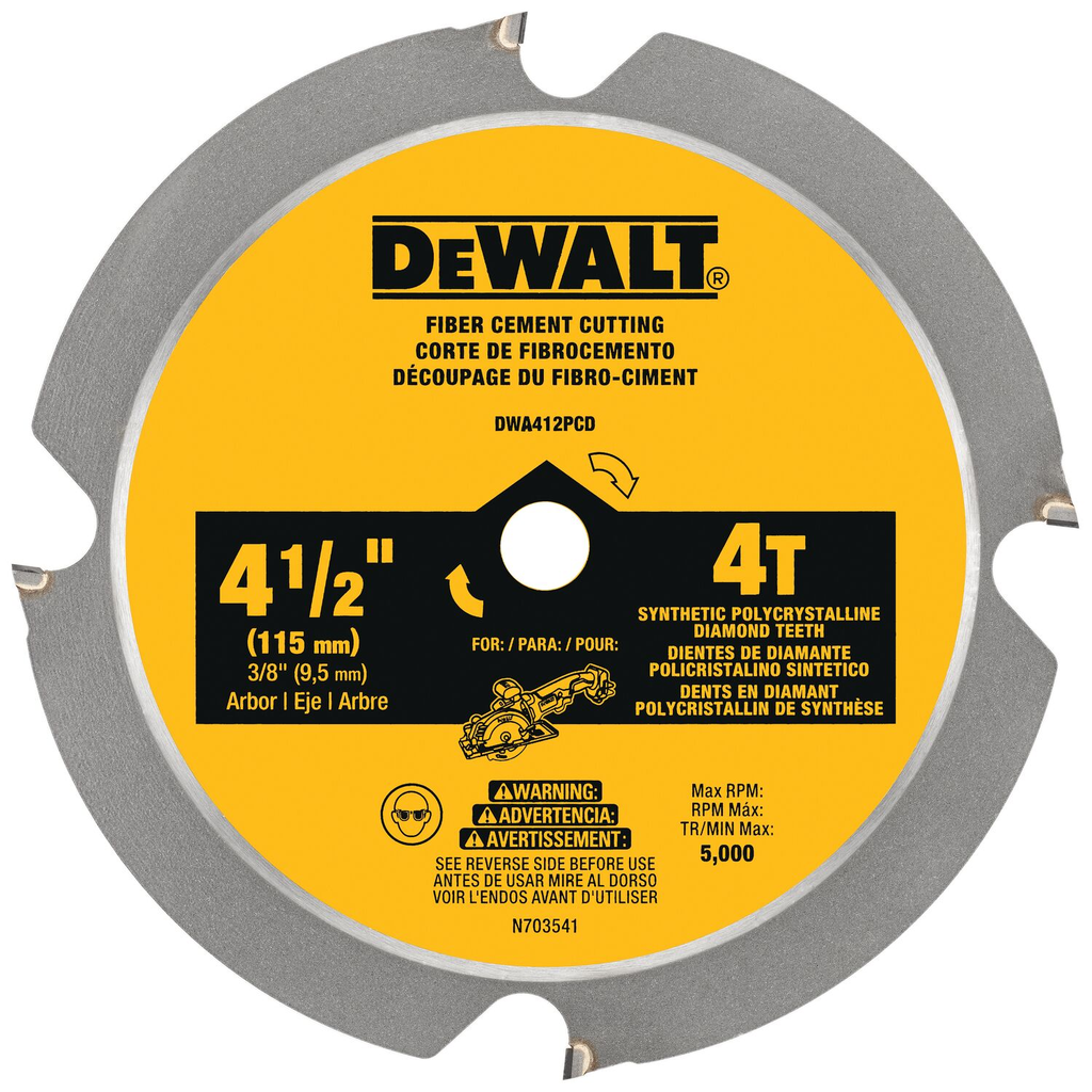 Product image for DWLT DWA412PCD DEWALT 4 1/2IN 24T P