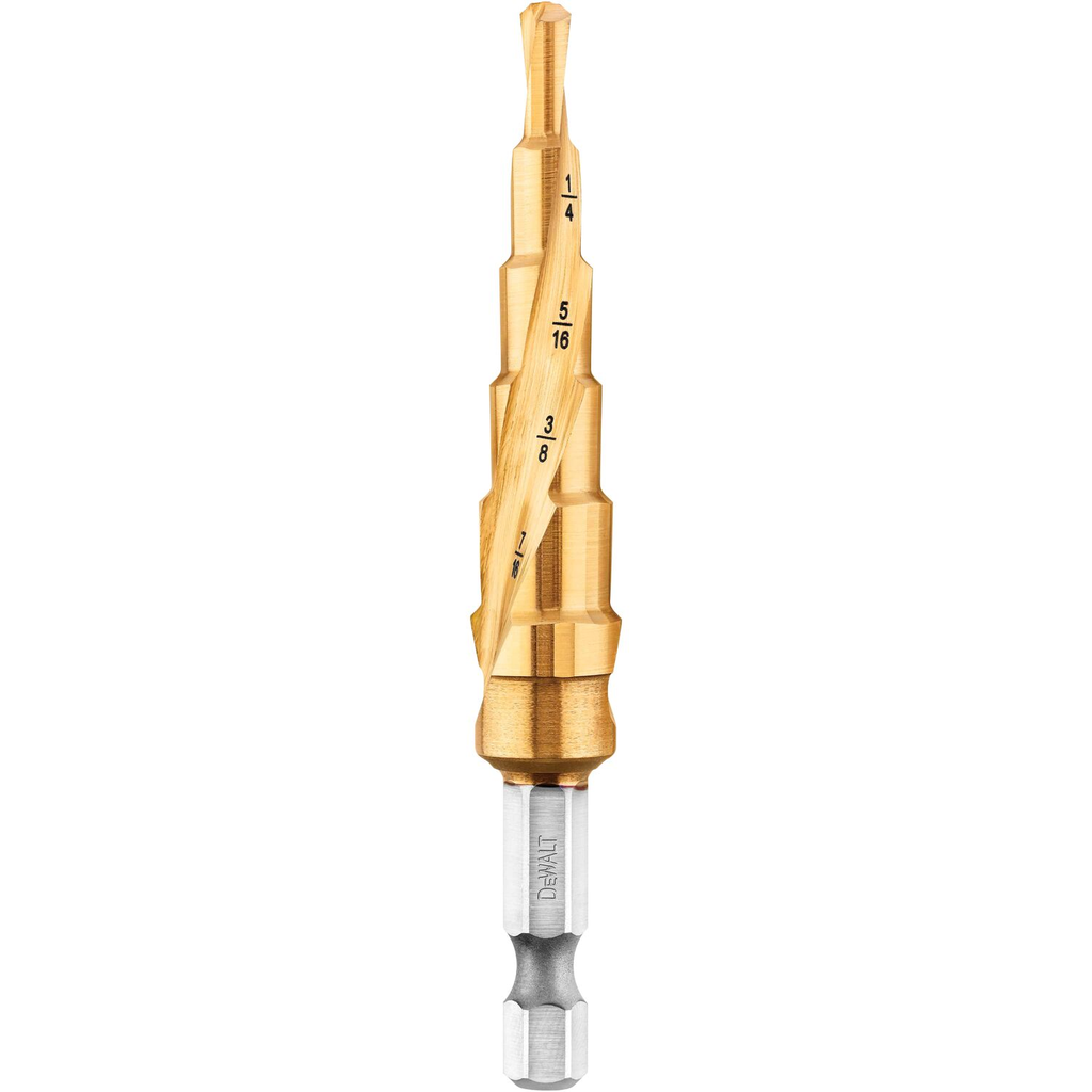 Product image for DEWALT DWA1784IR 3/16 to 1/2 Inch Impact Ready Step Drill Bit