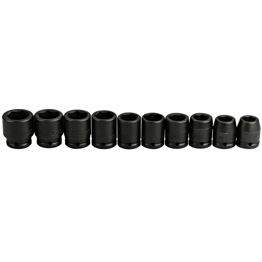 Product image for Proto J07500-10 Set Skt Imp 3/4 Dr 10 Pc