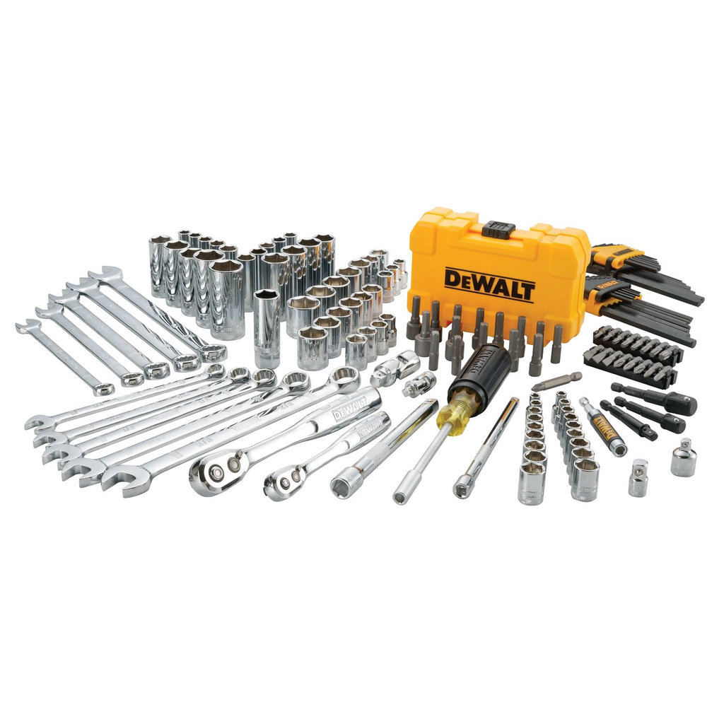 Product image for DeWalt DWMT73802 142pc Mechanic's Tool Set, 1/4" & 3/8" Drives