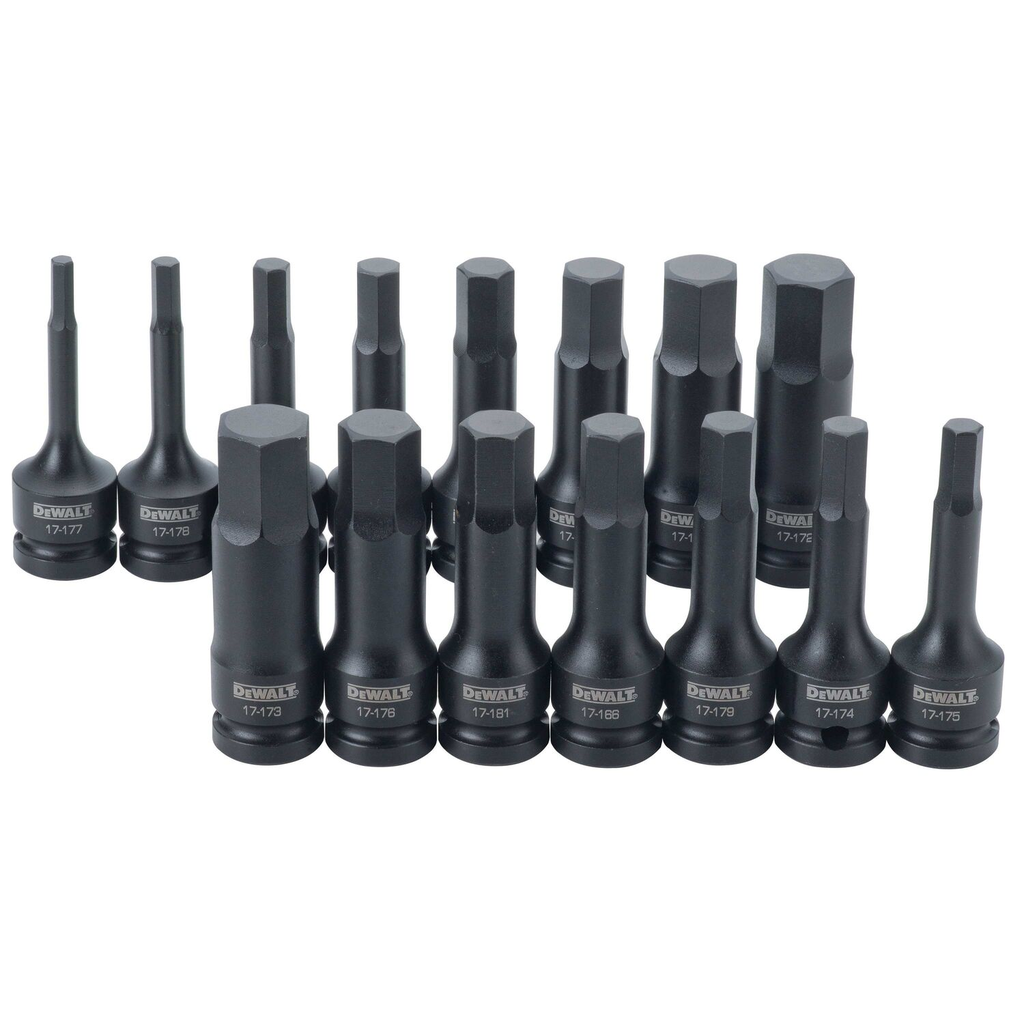 Product image for DWLT DWMT19233 DWMT 15PC SAE/MM 1/2