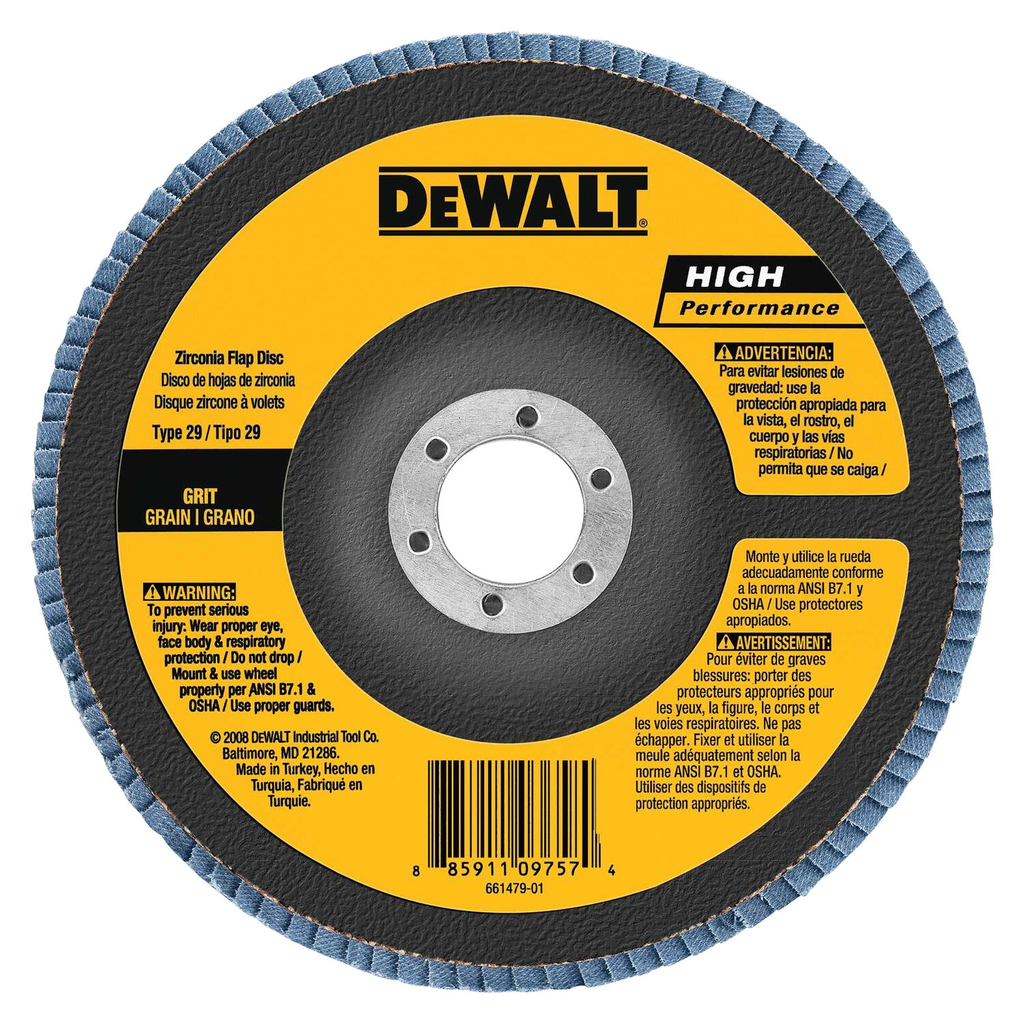 Product image for DIT DW8382 6X7/8IN 80G T29 FLAPDISC