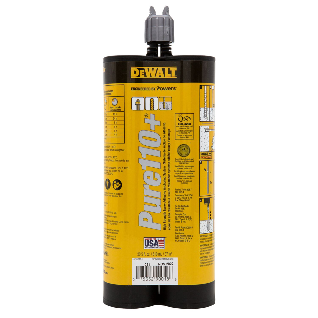 Product image for DeWalt / Powers 08414-PWR Pure110+ 20.5 Oz (610Ml) 1-1 Qty: 12