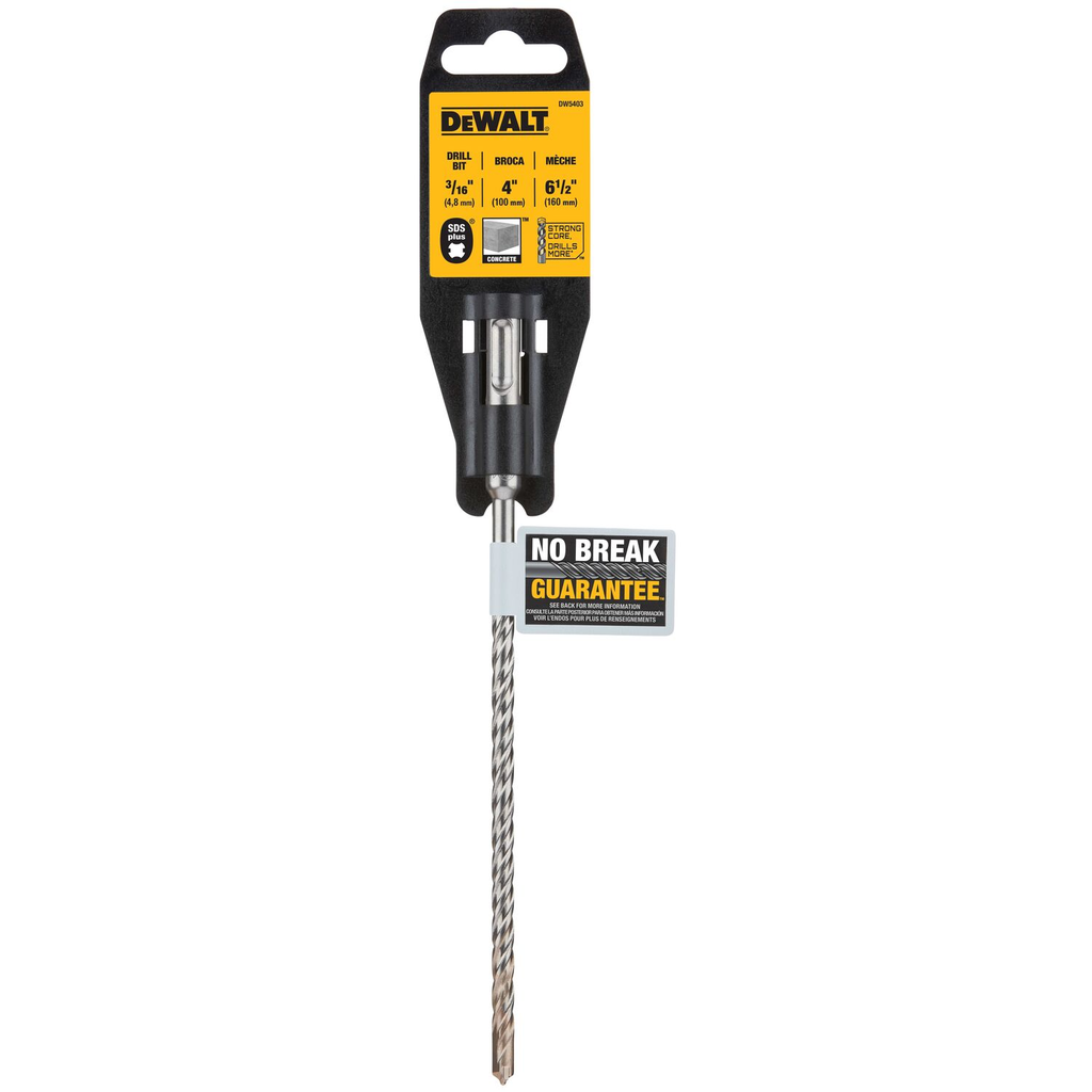 Product image for DeWalt DW5403 3/16" x 4-1/2" x 6-1/2" SDS+ Hammer Bit