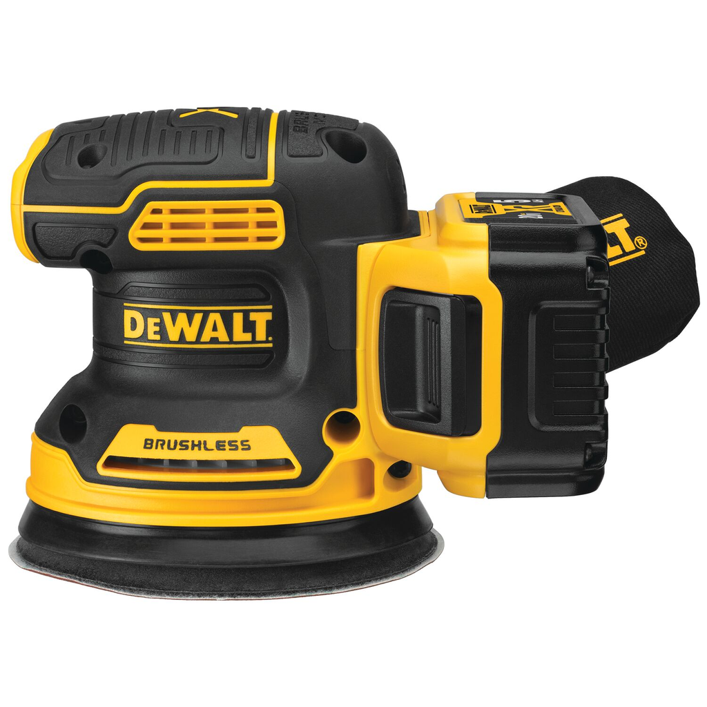 Product image for DeWalt DCW210P1 20V MAX XR® Brushless 5 in. Cordless Variable Speed Random Orbital Sander Kit (5.0 Ah Battery)