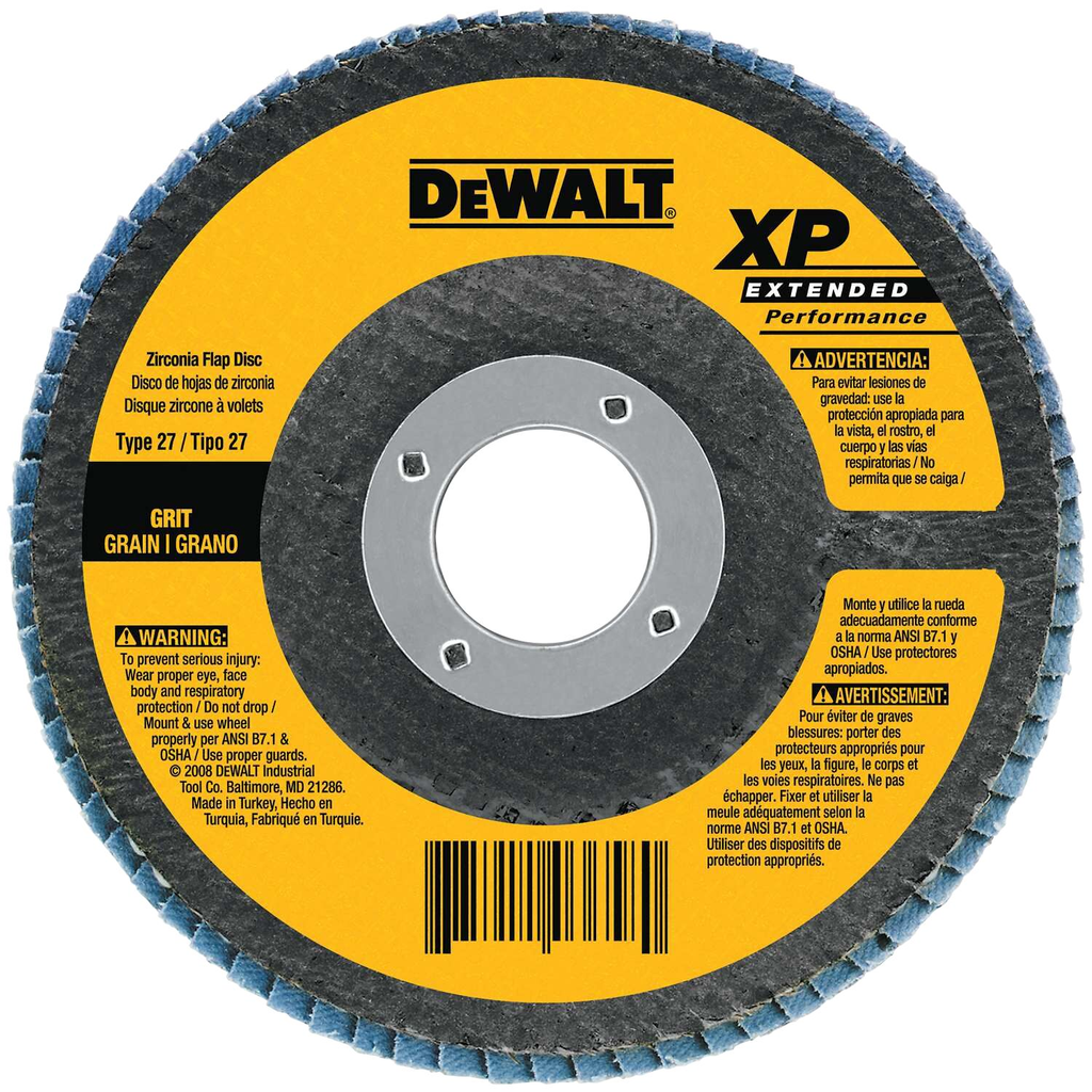 Product image for DeWalt DW8312 4-1/2" x 5/8"-11 60g type 29 HP flap disc