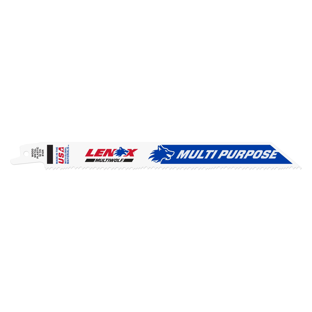 Mayer-DDS-LENOX 20580-810R 8" 10Tpi Wood and Metal Cutting Reciprocating Saw Blade - 5 Pack-1