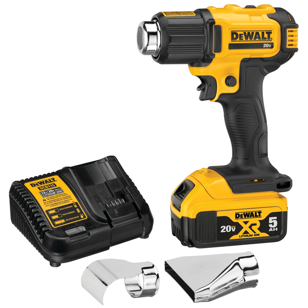 Product image for DeWalt DCE530P1 20V MAX Cordless Heat Gun Kit