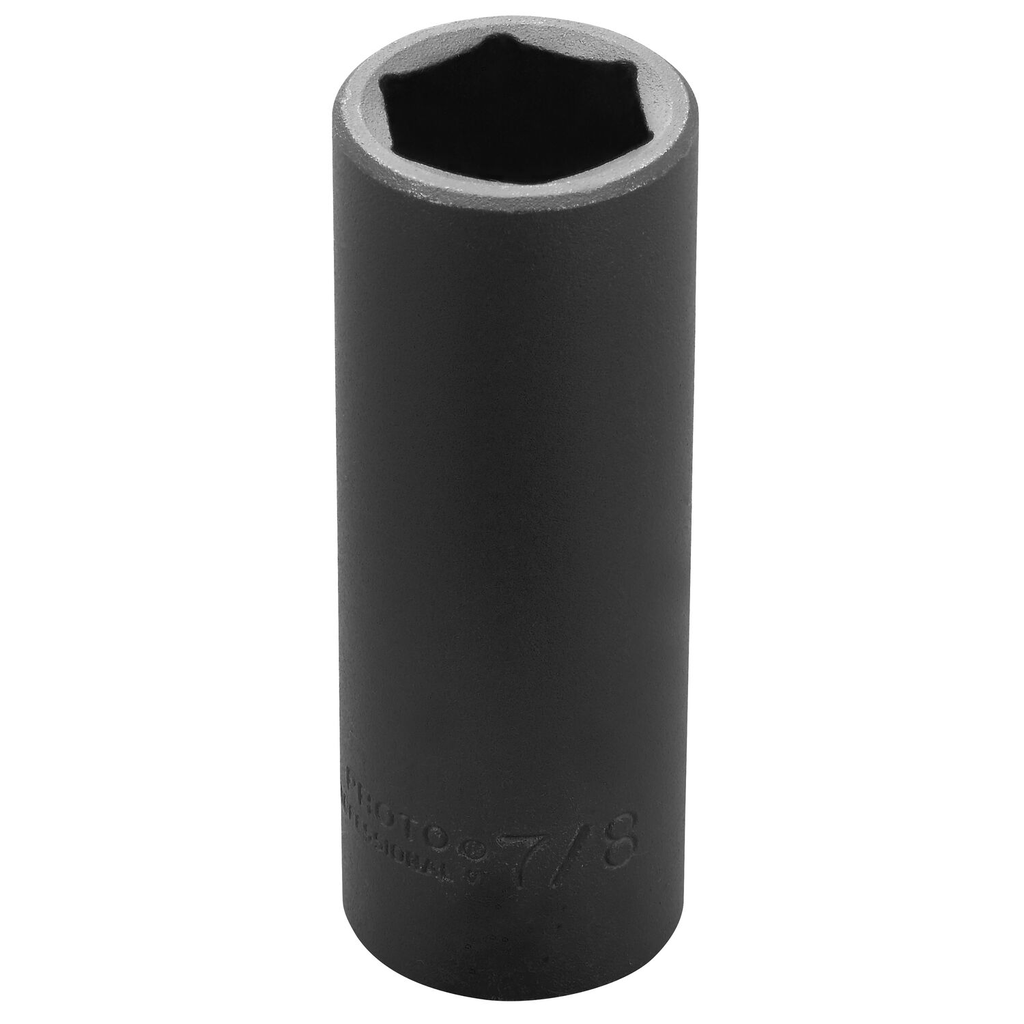 Product image for Proto J7328H Socket Impact Deep 1/2" Drive 7/8" 6 PT