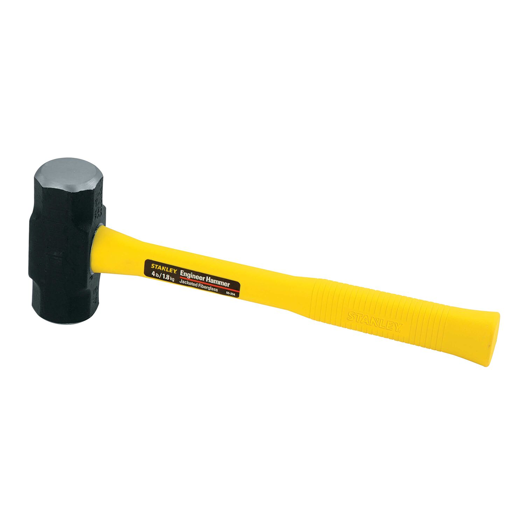Product image for Stanley 56-204 Jacketed Fiberglass Engineering Hammer . 4 Lbs.