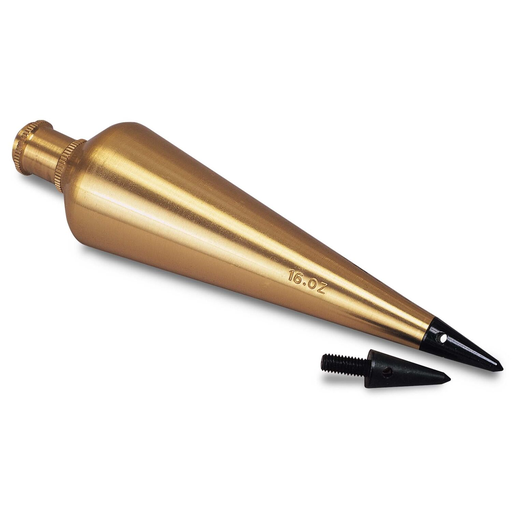 Product image for Stanley 47-974 16-Ounce Brass Plumb Bob