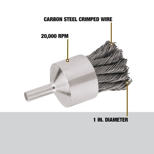 Product image for B&D DW4902 1IN KNOTTED END WIRE BRU