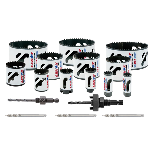 Mayer-DDS-LENOX Hole Saw Kit For Electricians, Speed Slot, 17 Piece-1