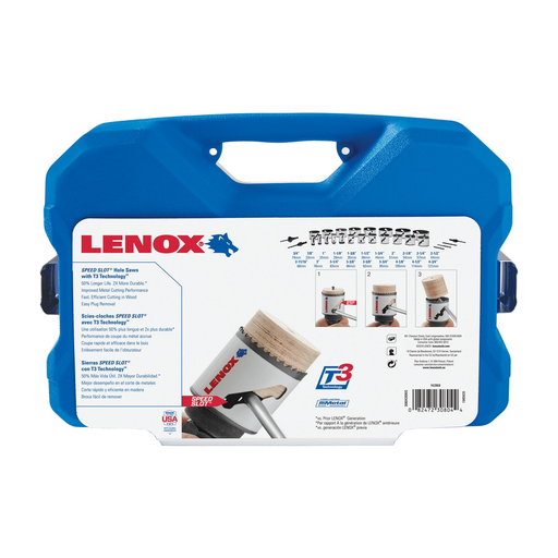 30804-2000G - LENOX Hole Saw Kit, Speed Slot, 26-Piece