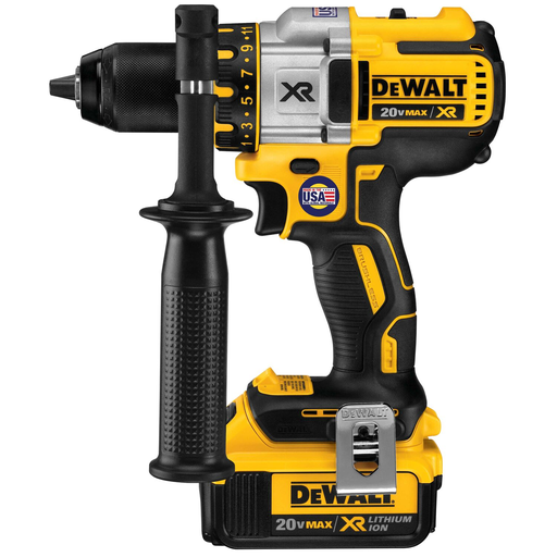 Product image for DEWALT DCD990M2 20 Volt Max* Xr Lithium-Ion Brushless Premium 3-Speed Drill/Driver Kit