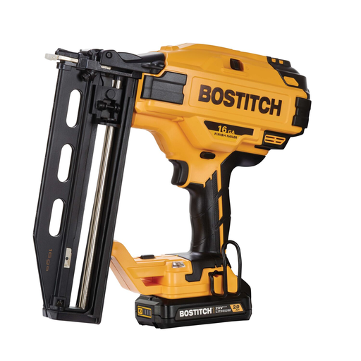 BOSTITCH 20V Max Finish Nailer Kit, Straight, 16Ga