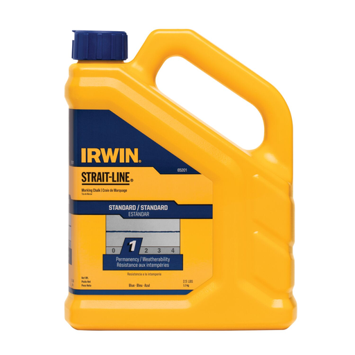 IRWIN Tools Strait-Line Standard Marking Chalk, 2.5-Pound, Blue (65201)