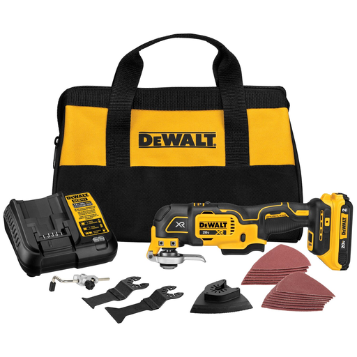 Product image for DEW DCS356SD1 20V CORDLESS OSCILLATING MULTI TOOL KIT