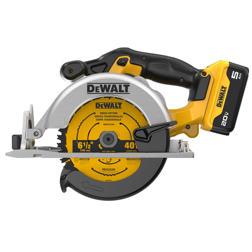 Product image for DeWalt DCS391P1 20V MAX 6-1/2 in. Circular Saw Kit (5.0 Ah)