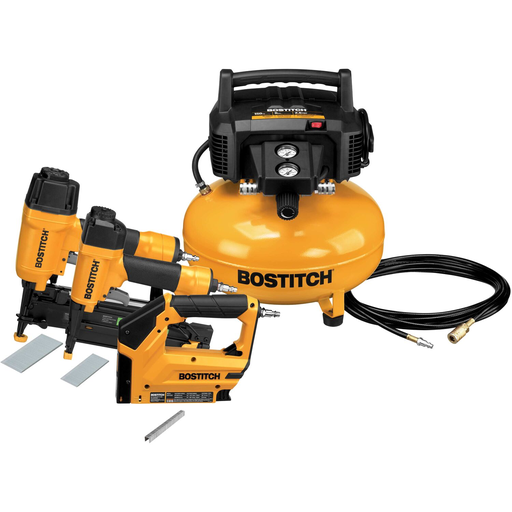 BOSTITCH Air Compressor Combo Kit, 3-Tool