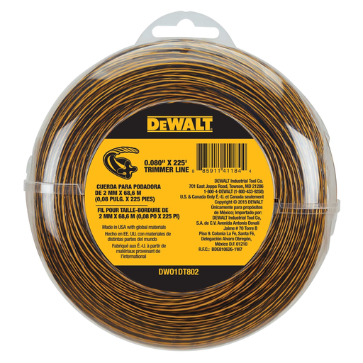 DWLT DWO1DT802 DEWALT TRIMMER LINE Product image for DWLT DWO1DT802 DEWALT TRIMMER LINE